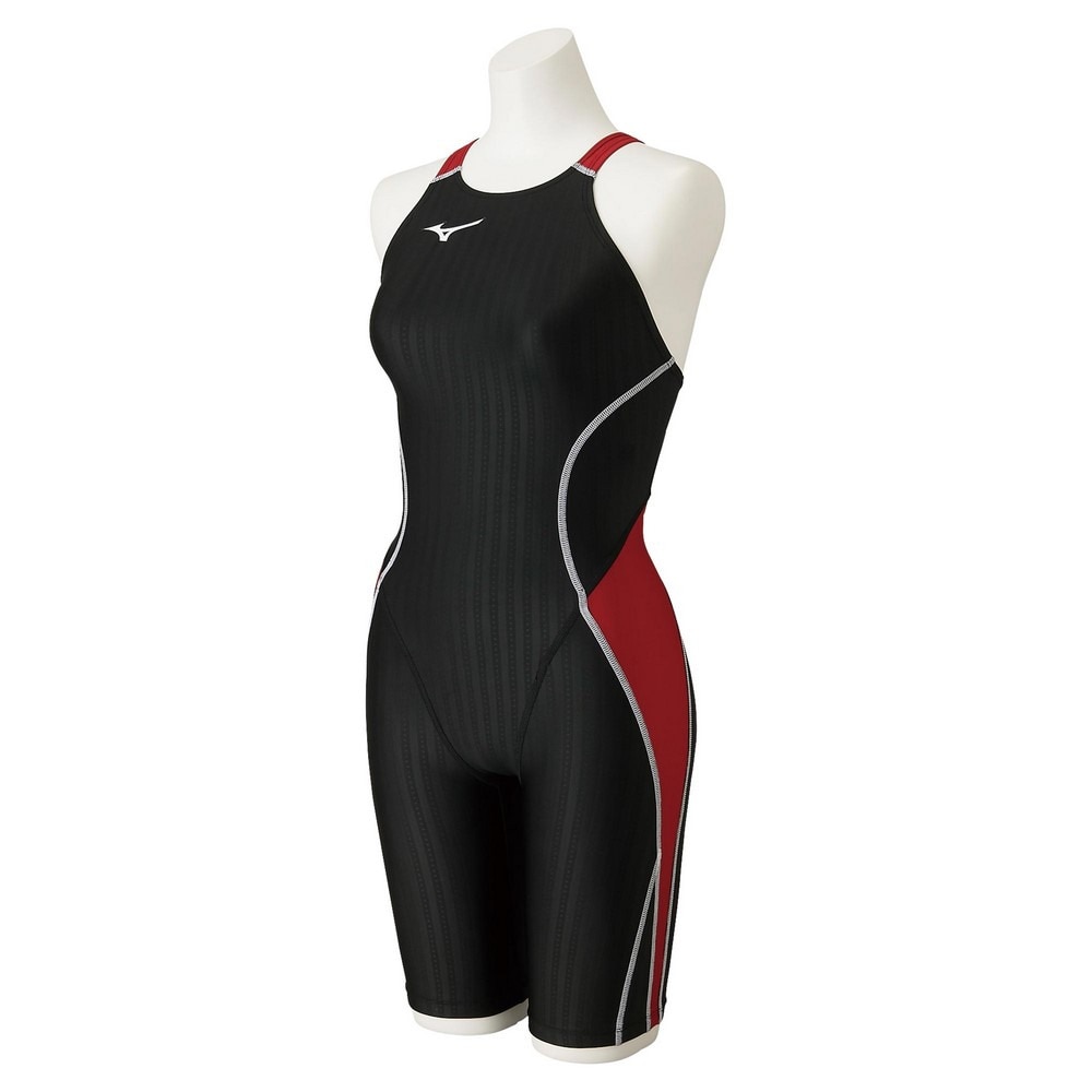 ミズノ（MIZUNO）（キッズ）競泳水着 ジュニア 女子 水泳 ハーフスーツ レースオープンバック N2MG142496