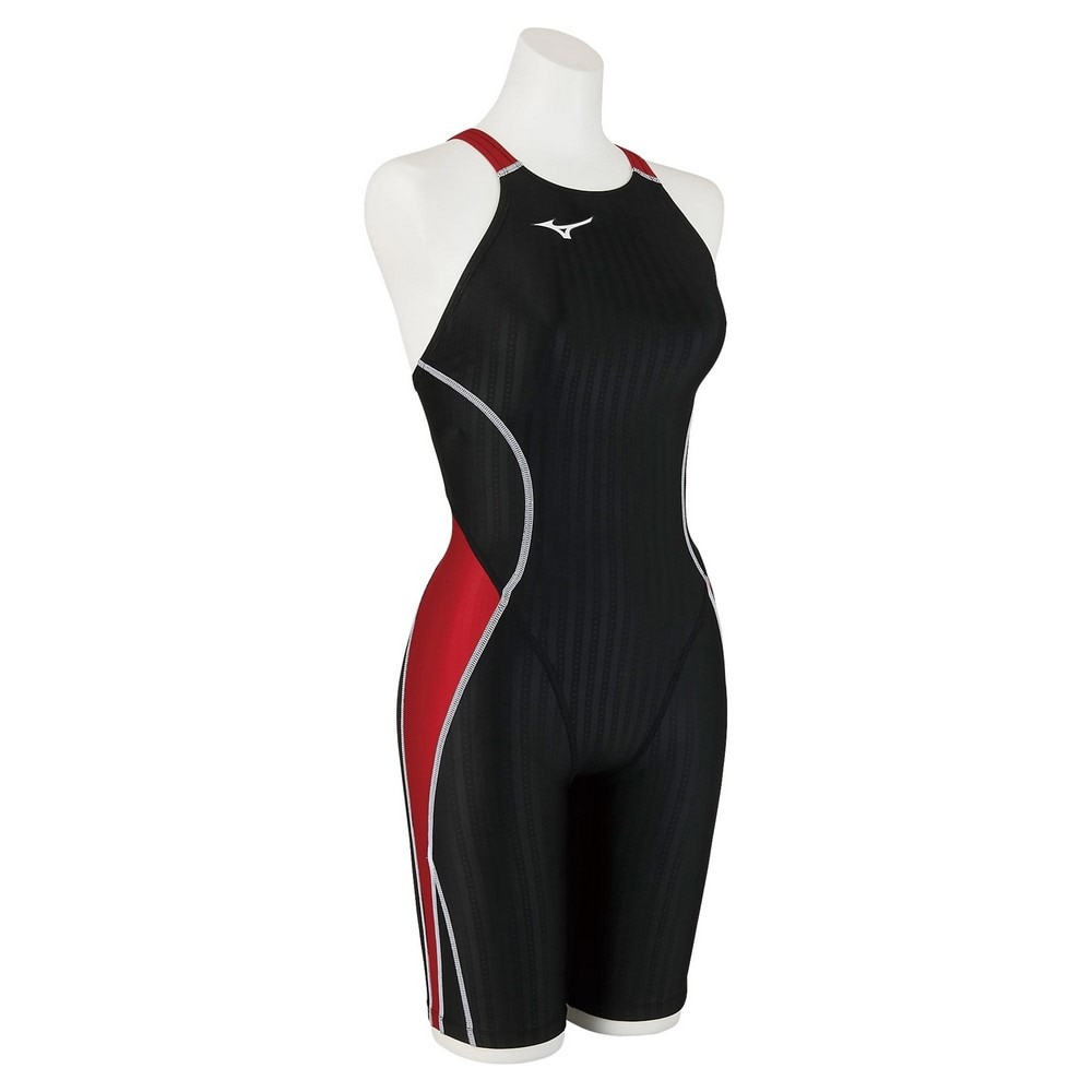 ミズノ（MIZUNO）（キッズ）競泳水着 ジュニア 女子 水泳 ハーフスーツ レースオープンバック N2MG142496