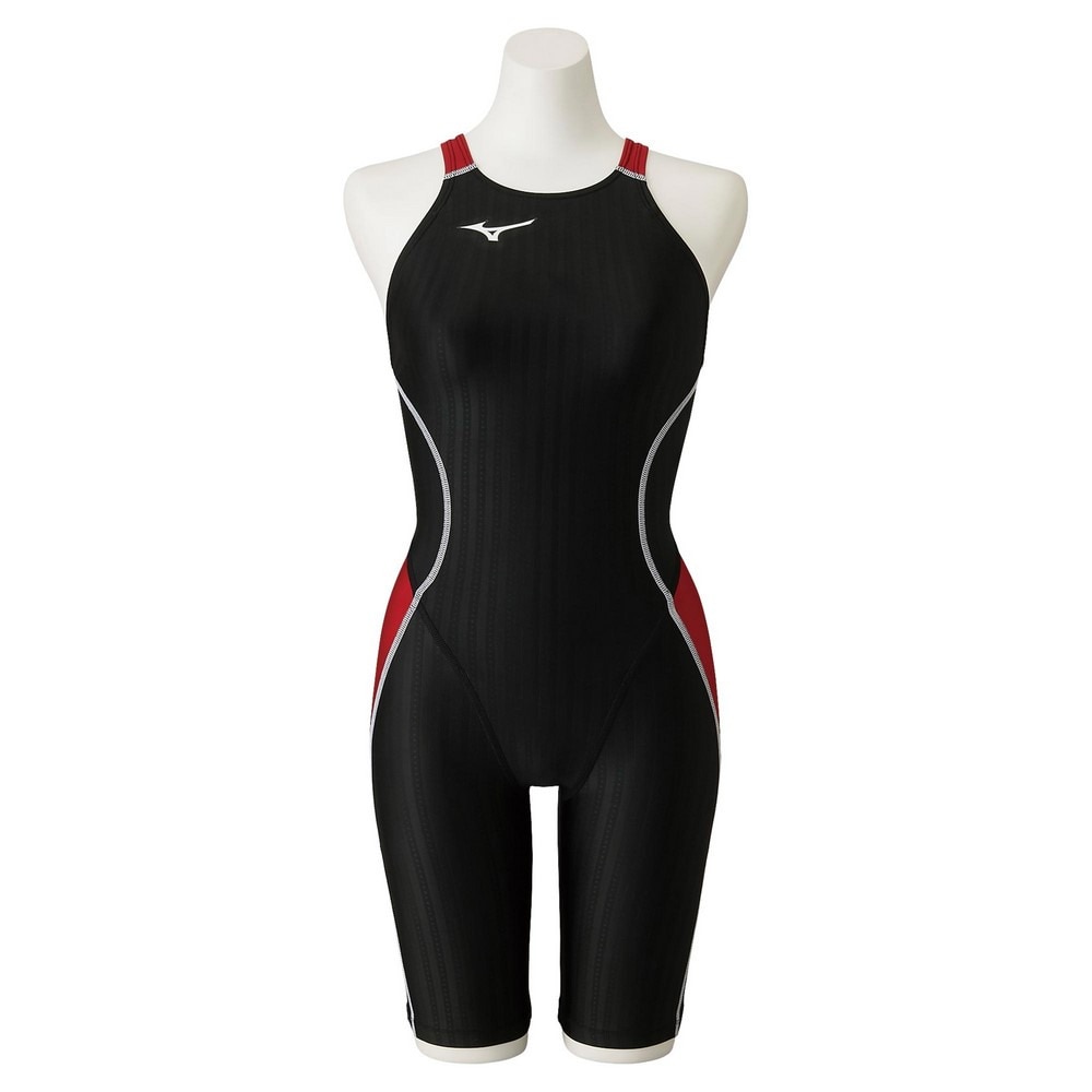 ミズノ（MIZUNO）（キッズ）競泳水着 ジュニア 女子 水泳 ハーフスーツ レースオープンバック N2MG142496