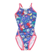 (キッズ)競泳水着 ジュニア 女子 水泳 リトル・マーメイド トレ-ニングワンピ-ス AS5SWM56G BLPK