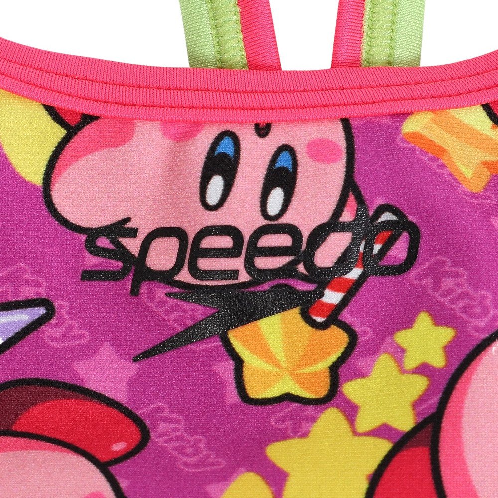 スピード（SPEEDO）（キッズ）競泳水着 ジュニア 女子 水泳 カービィ