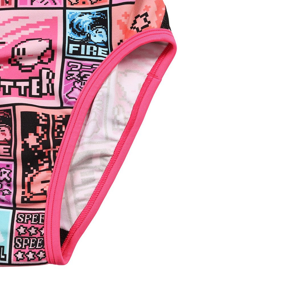 Speedo 競泳水着 ピンク/ホワイト 140サイズ スピード（SPEEDO）（キッズ）競泳水着 ジュニア 女子 水泳 カービィ