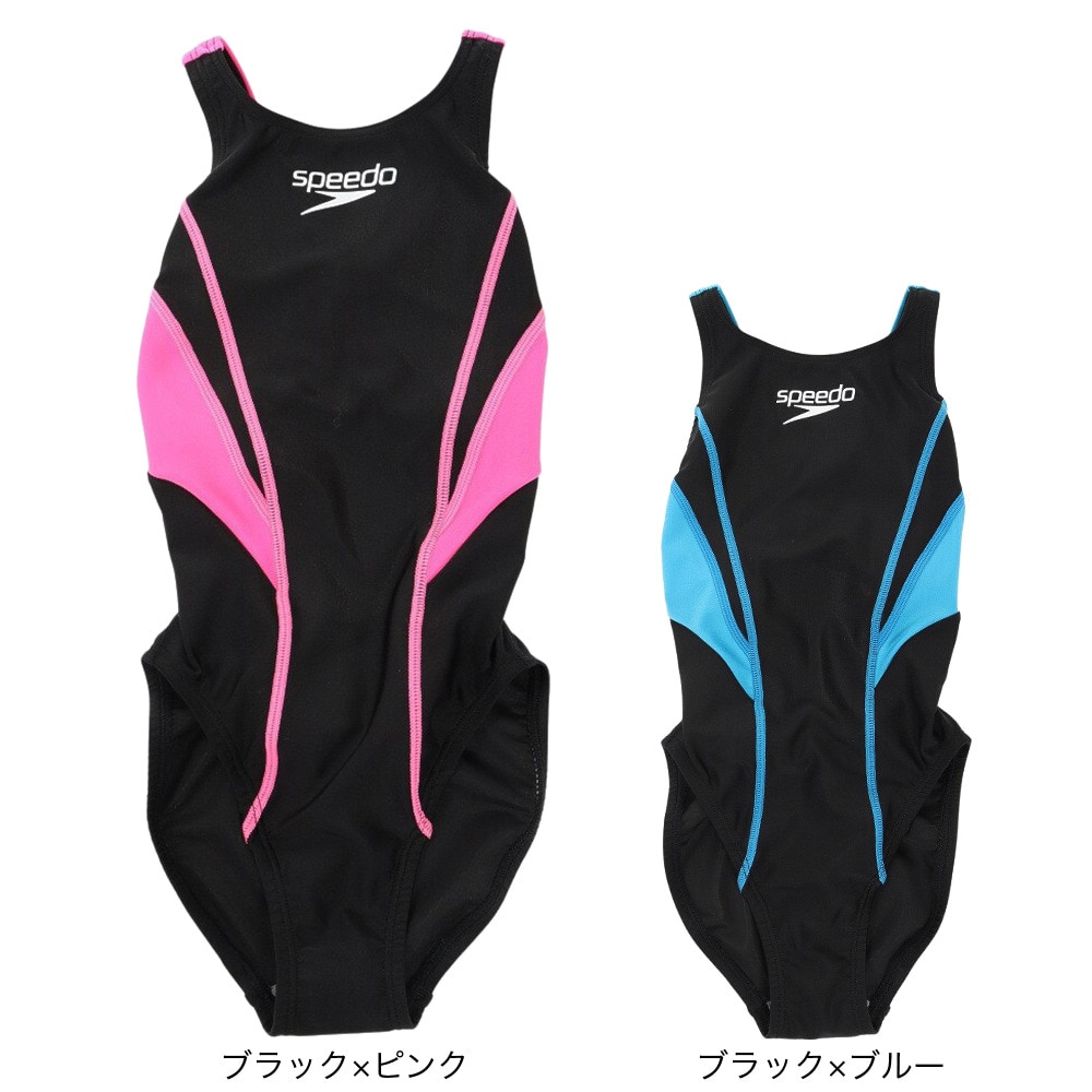 スピード（SPEEDO）（キッズ）水着 女子 水泳 フレックスゼロ2ジュニアエイムカットスーツ FINA承認 SCG02206F KP