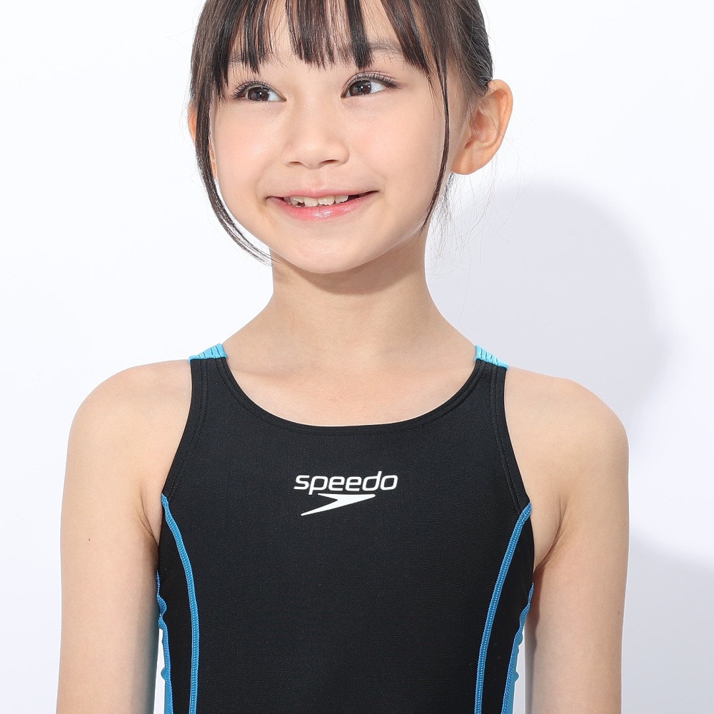 スピード（SPEEDO）（キッズ）水着 女子 水泳 フレックスゼロ2ジュニアオープンバックニースキン FINA承認 SCG12206F KQ