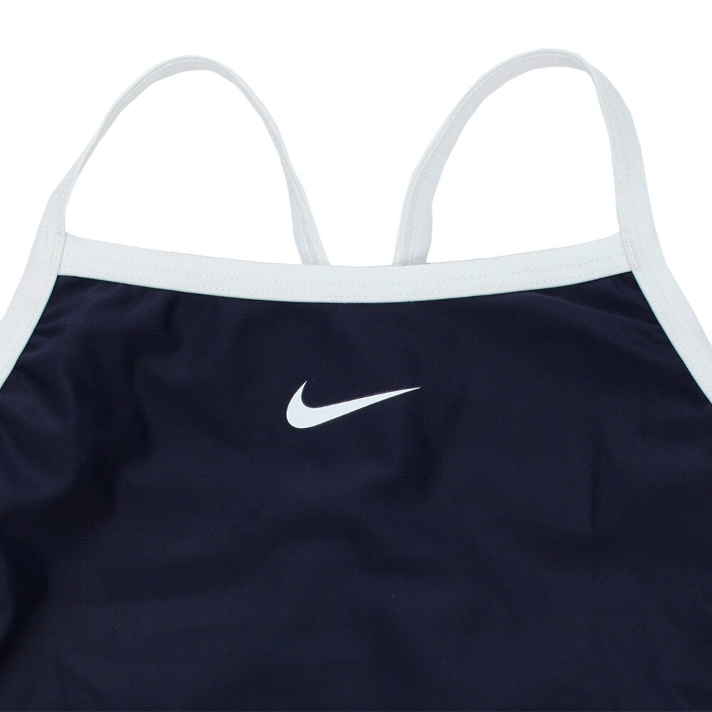 ナイキ｜ナイキ（NIKE）（キッズ）スクール水着 女の子 水泳 ワンピース 1981801-01 ジュニア 女児 女子 ガールズ 小学生 ネイビー  撥水 スポーツ用品はスーパースポーツゼビオ