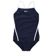 ナイキ（NIKE）（キッズ）スクール水着 女の子 水泳 ワンピース 1981801-01 ジュニア 女児 女子 ガールズ 小学生 ネイビー 撥水 
