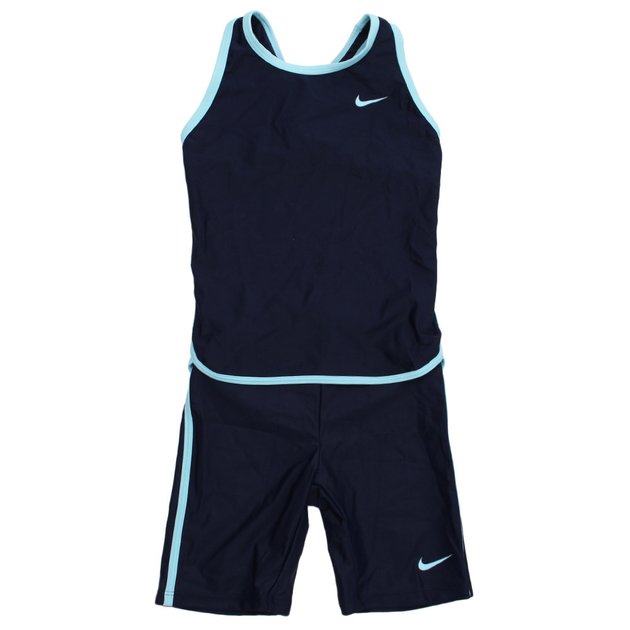 スクール水着 女の子 水泳 セパレート めくれ防止 撥水 ネイビー 06 ジュニア 女児 女子 ナイキ ヴィクトリア