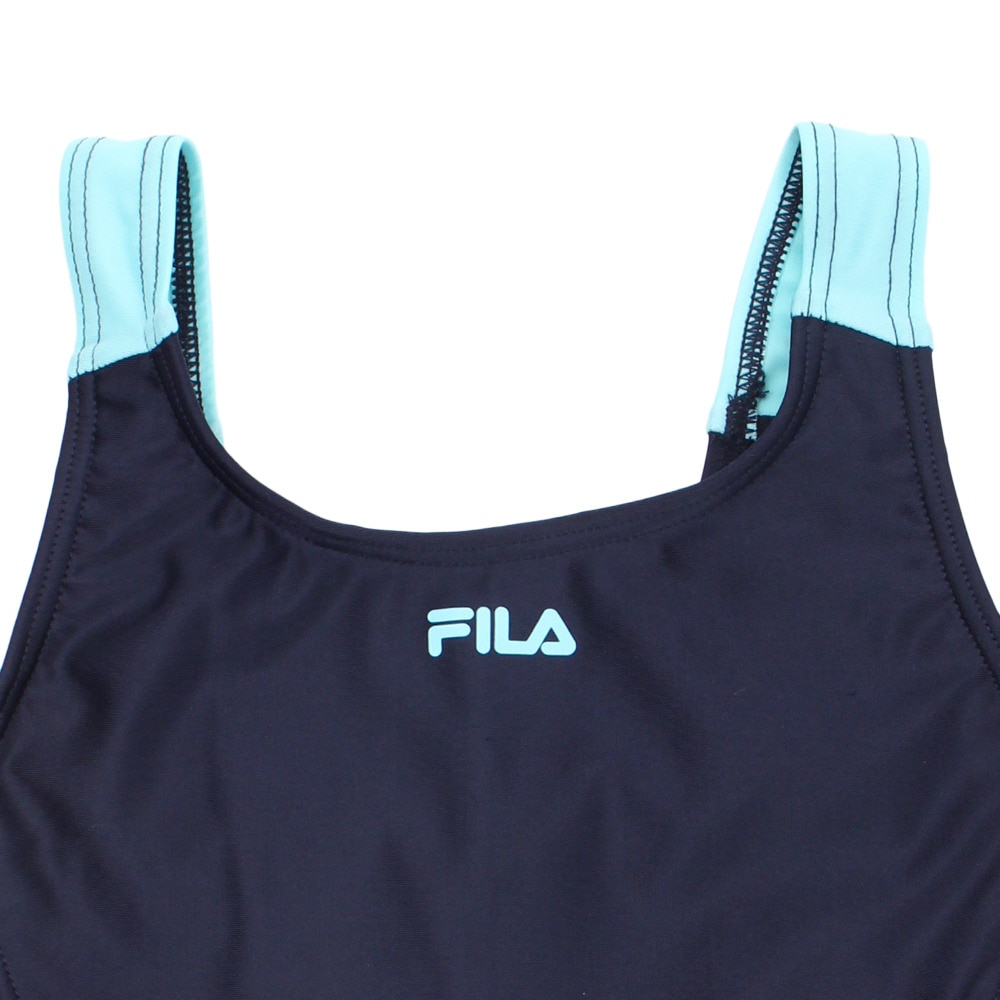 フィラ（FILA）（キッズ）ガールズ キュロパンAライン 124685NSA1 スクール水着 女の子 ワンピース