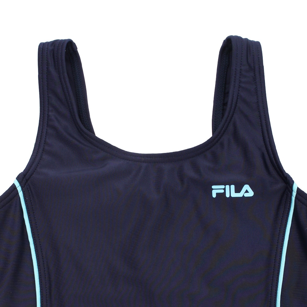 フィラ（FILA）（キッズ）めくれ防止タンキニ 125686NSA1 スクール水着 セパレート 女の子 ガールズ ワンピース UVカット