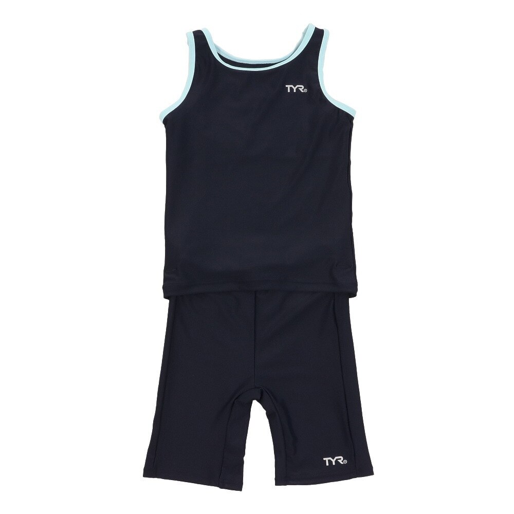 ティア｜ティア（TYR）（キッズ）スクール水着 女の子 水泳 ガールズ セパレート ハーフスパッツ TSCHOL112X NVYSAX 撥水  UVカット UPF50+ スポーツ用品はスーパースポーツゼビオ