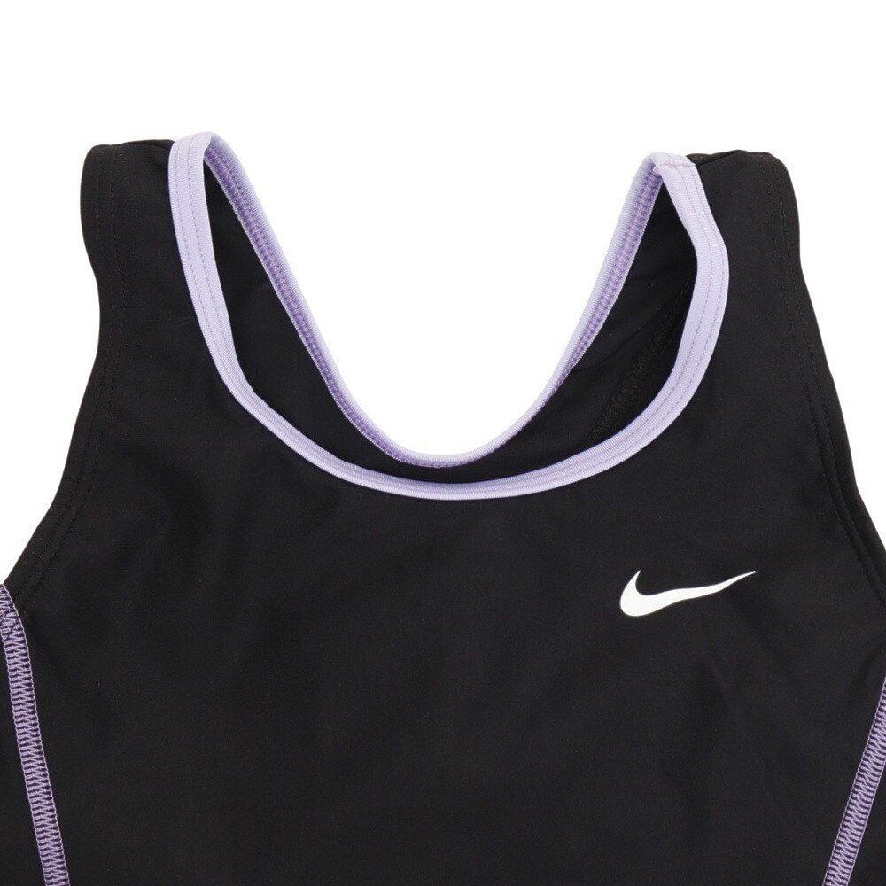 ナイキ（NIKE）（キッズ）スクール水着 ジュニア 女子 水泳 ガールズセパレーツ 1991003-12 撥水 速乾 めくれ防止