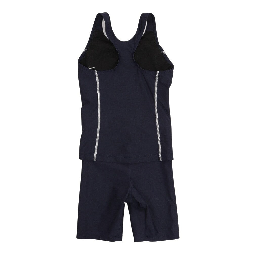 ナイキ（NIKE）（キッズ）スクール水着 ジュニア 女子 水泳 ガールズセパレーツ 1991003-01 撥水 速乾 めくれ防止