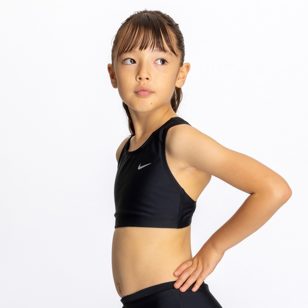 ナイキ（NIKE）（キッズ）スクール水着 ジュニア 女子 水泳 スイムブラトップ 黒 140-170センチ 1991110-009 スイムブラトップ インナー 海 プール スイマー 
