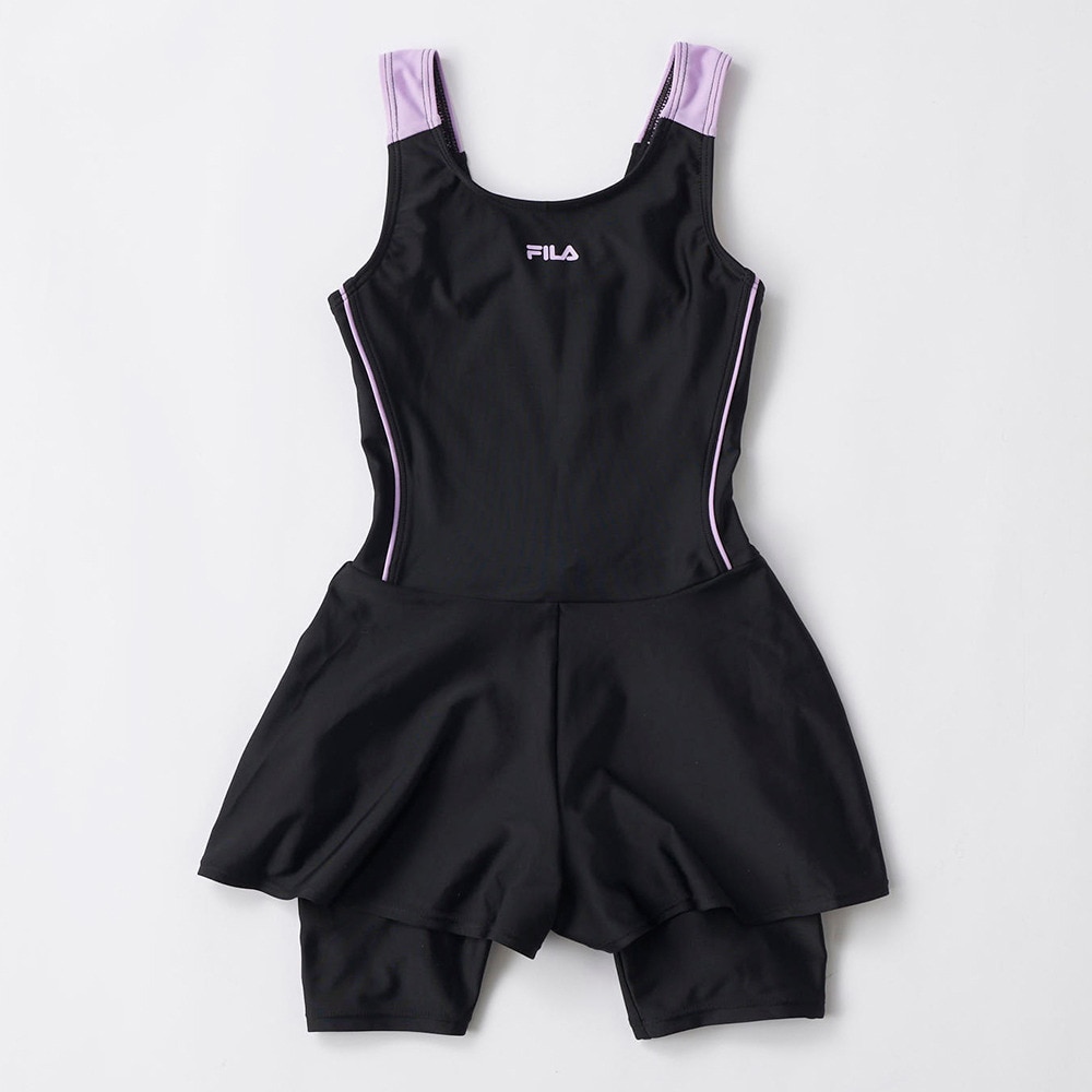 フィラ（FILA）（キッズ）スクール水着 ジュニア 女子 水泳 Tシャツセット オンスクール 125665-PPL