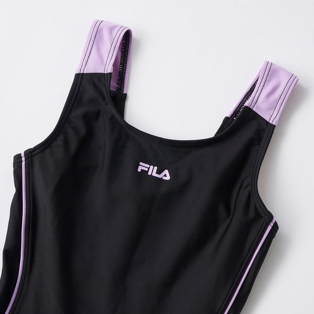 フィラ（FILA）（キッズ）スクール水着 ジュニア 女子 水泳 Tシャツセット オンスクール 125665-PPL