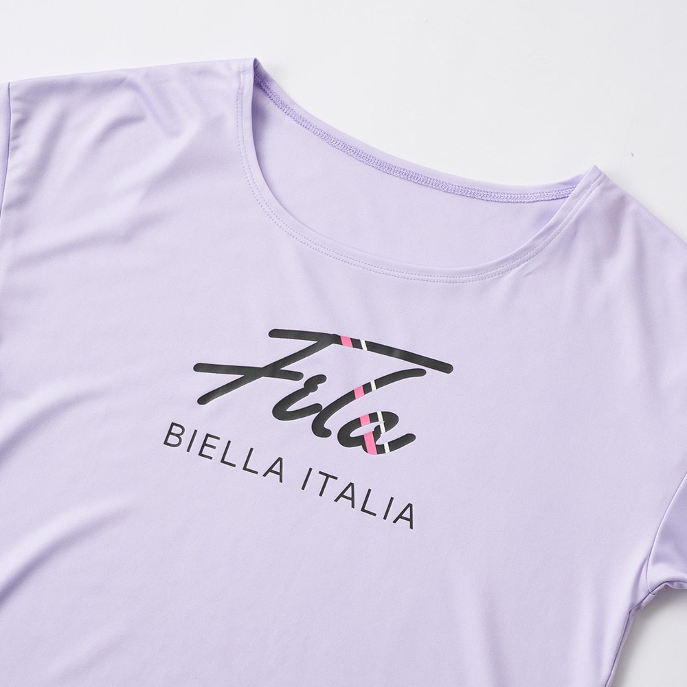 フィラ（FILA）（キッズ）スクール水着 ジュニア 女子 水泳 Tシャツセット オンスクール 125665-PPL