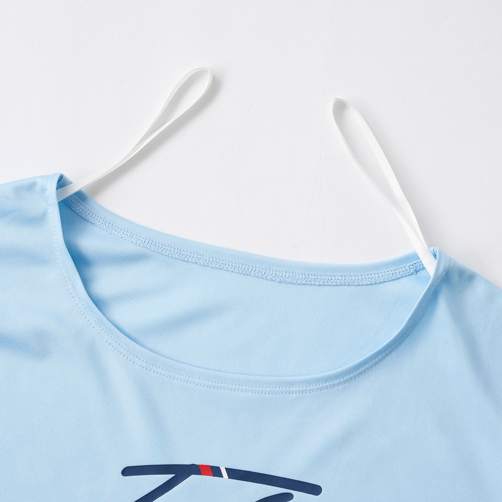 フィラ（FILA）（キッズ）スクール水着 ジュニア 女子 水泳 シャツセット オンスクール 125665-SAX