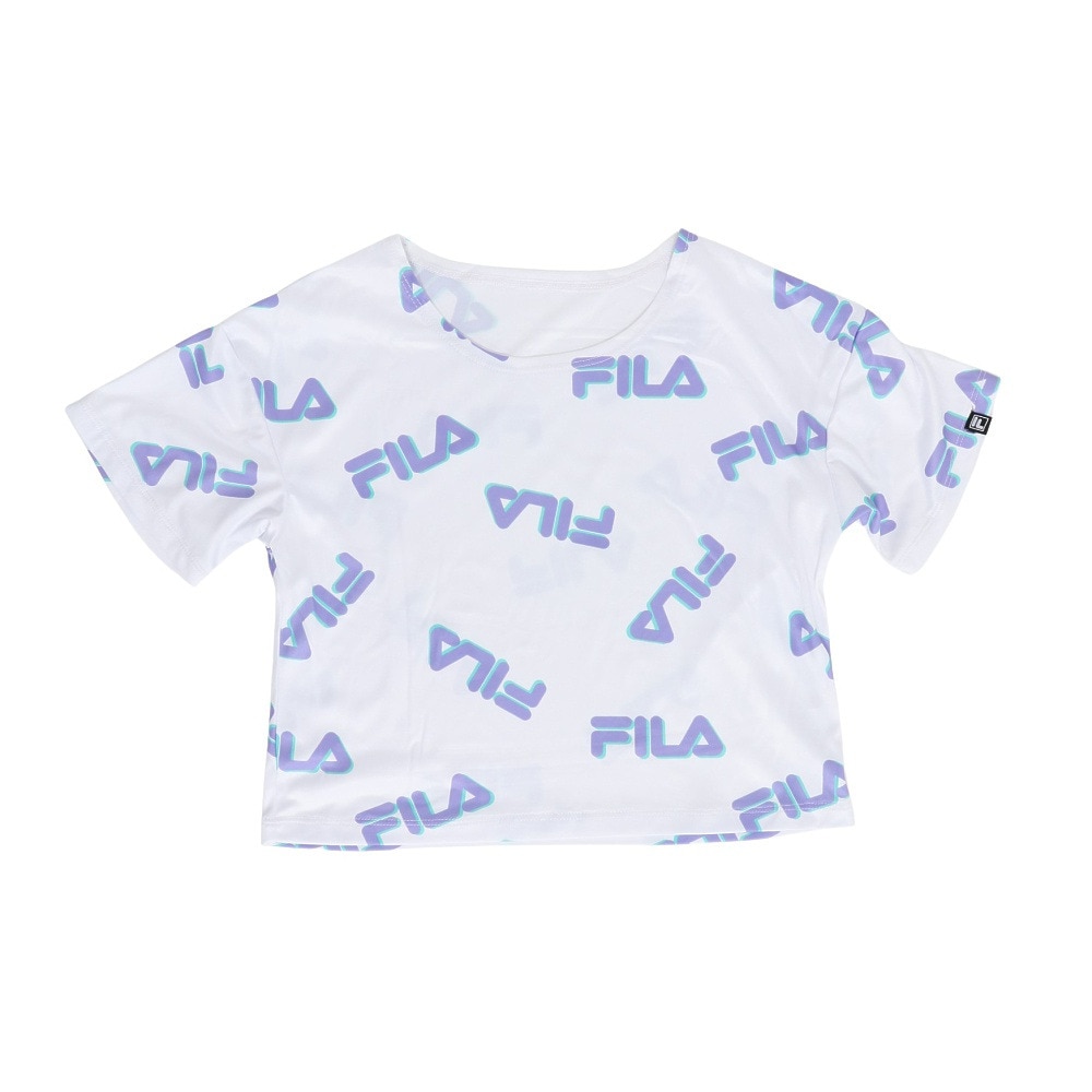 フィラ（FILA）（キッズ）ジュニア 女子 水泳 Tシャツセット オン スクール水着 125666-PPL