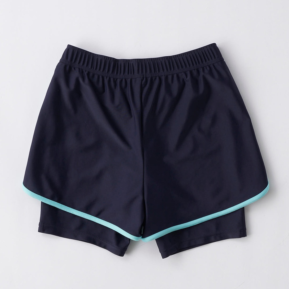 フィラ（FILA）（キッズ）スクール水着 ジュニア 女子 水泳 Tシャツセット オンスクール 125666-SAX