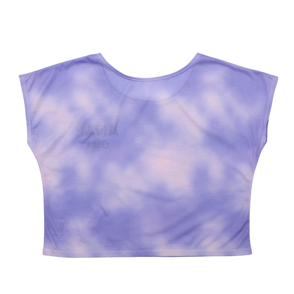 アナップ（ANAP）（キッズ）ジュニア 女子 水泳 オンスクール水着 Tシャツ付き セパレート 3点セット 黒×紫 140-160cm 372855-25BLK UVカット UPF50+