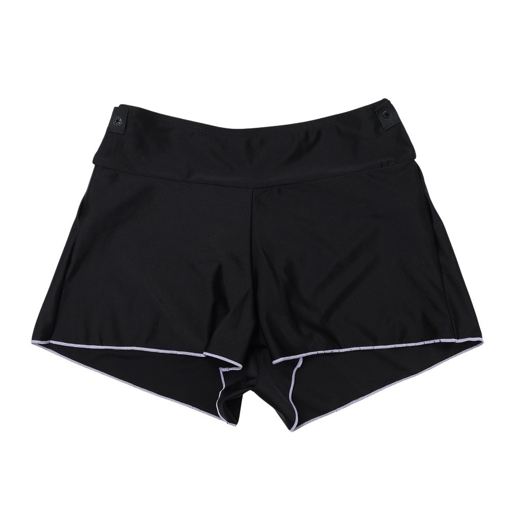 アナップ（ANAP）（キッズ）ジュニア 女子 水泳 オンスクール水着 Tシャツ付き セパレート 3点セット 黒×紫 140-160cm 372855-25BLK UVカット UPF50+