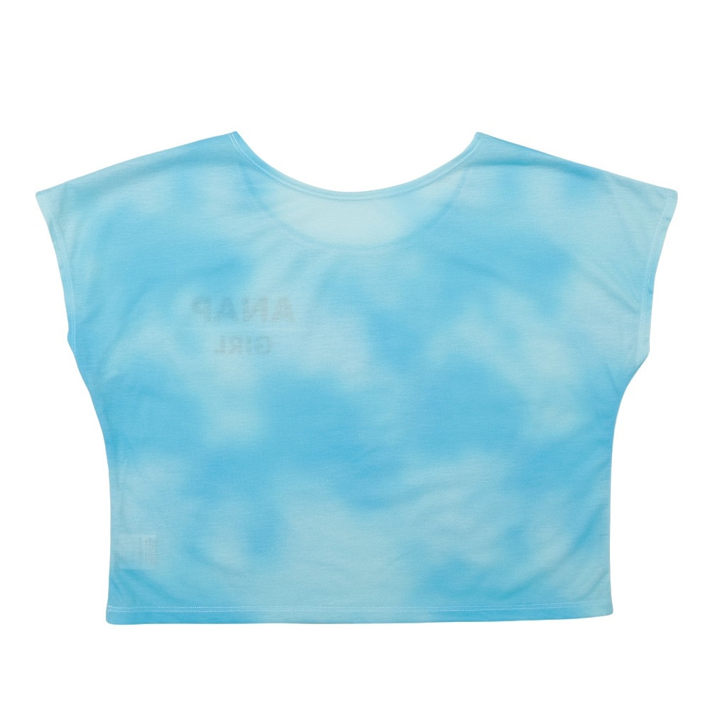 アナップ（ANAP）（キッズ）ジュニア 女子 水泳 オンスクール水着 Tシャツ付き セパレート 3点セット 紺×青 372855-25NVY UVカット UPF50+