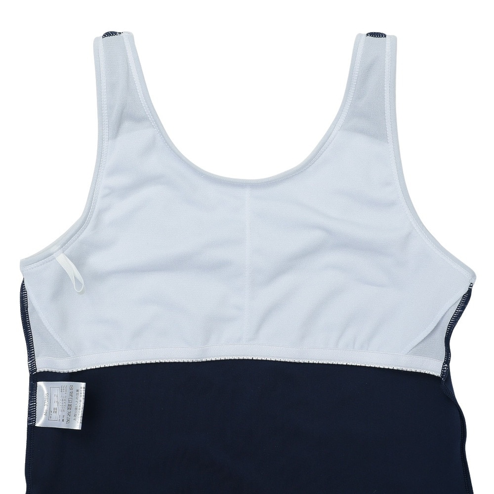 アナップ（ANAP）（キッズ）ジュニア 女子 水泳 オンスクール水着 Tシャツ付き セパレート 3点セット 紺×青 372855-25NVY UVカット UPF50+
