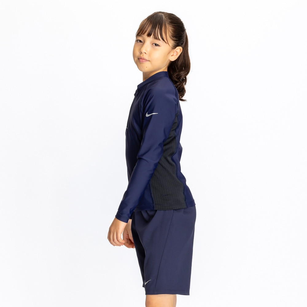 ナイキ（NIKE）（キッズ）水着 ジュニア 長袖ショーツセット 1991112-019 