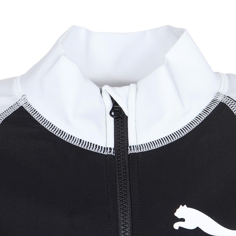 プーマ（PUMA）（キッズ）ラッシュガード ジュニア フルジップ 長袖 130-160センチ 947017 03  UVカット 紫外線対策 日焼け対策 男の子 女の子 学校 体育 