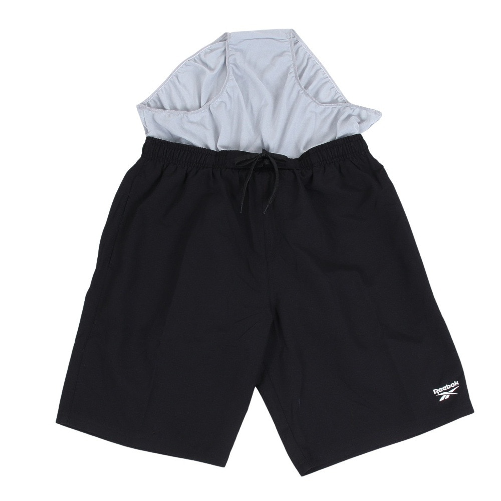 リーボック（REEBOK）（メンズ）海パン ハーフパンツ 無地 サーフパンツ トランクス 420-700-C-BK