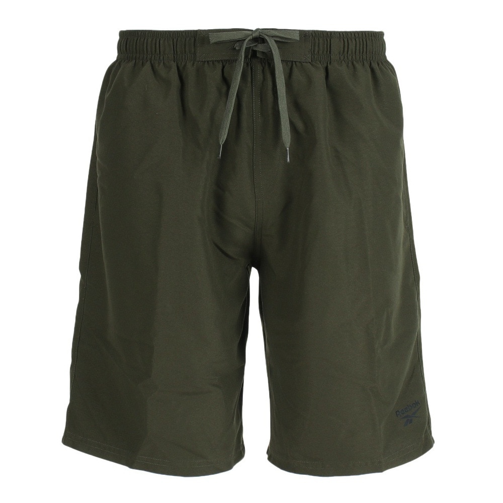 リーボック（REEBOK）（メンズ）水着 ハーフパンツ サーフトランクス 無地 カーキ 420-700-C-KH