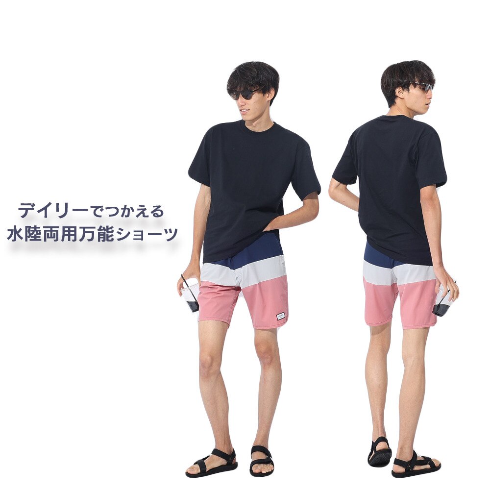 オンヨネ（ONYONE）（メンズ）ハーフパンツ ボーダー ショーツ BIP91403 699012 水陸両用 UVカット 撥水
