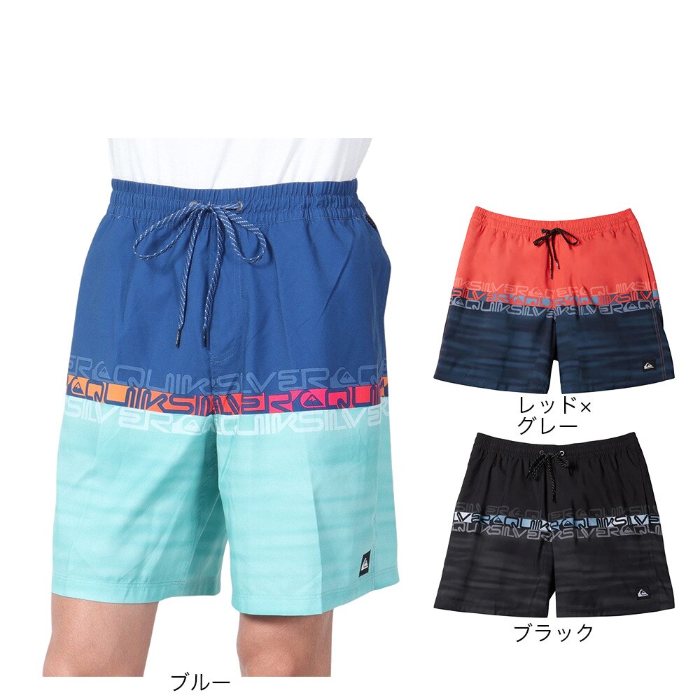 クイックシルバー（Quiksilver）（メンズ）水着 海水パンツ EVERYDAY WORDBLOCK VOLLEY 19 ボードショーツ 24SPAQYJV03159RMC6