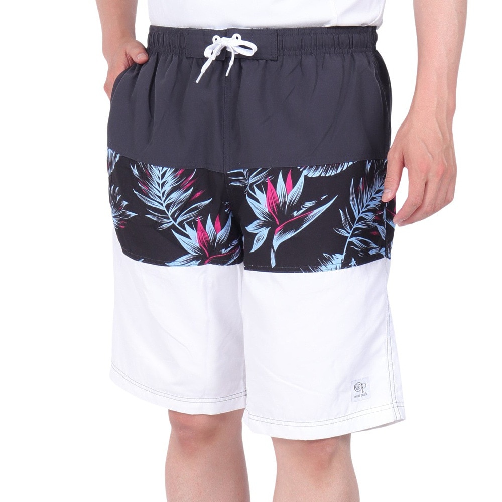 オーシャンパシフィック（Ocean Pacific）（メンズ）水着 サーフパンツ トランクス 切替 インナー付き 514425WHT