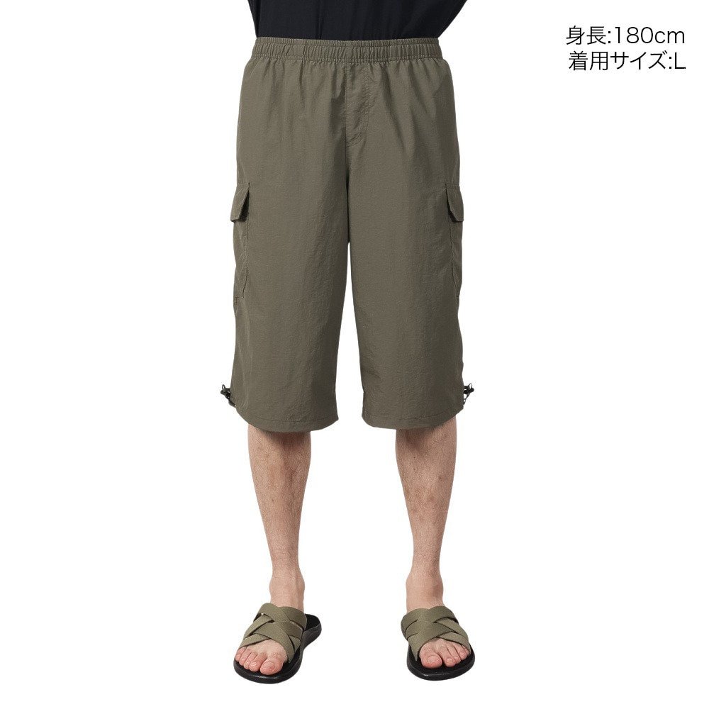 アクア（AQA）（メンズ）遮熱サーフパンツ 7分丈 水陸両用 インナーパンツ付き KW-4681 KH