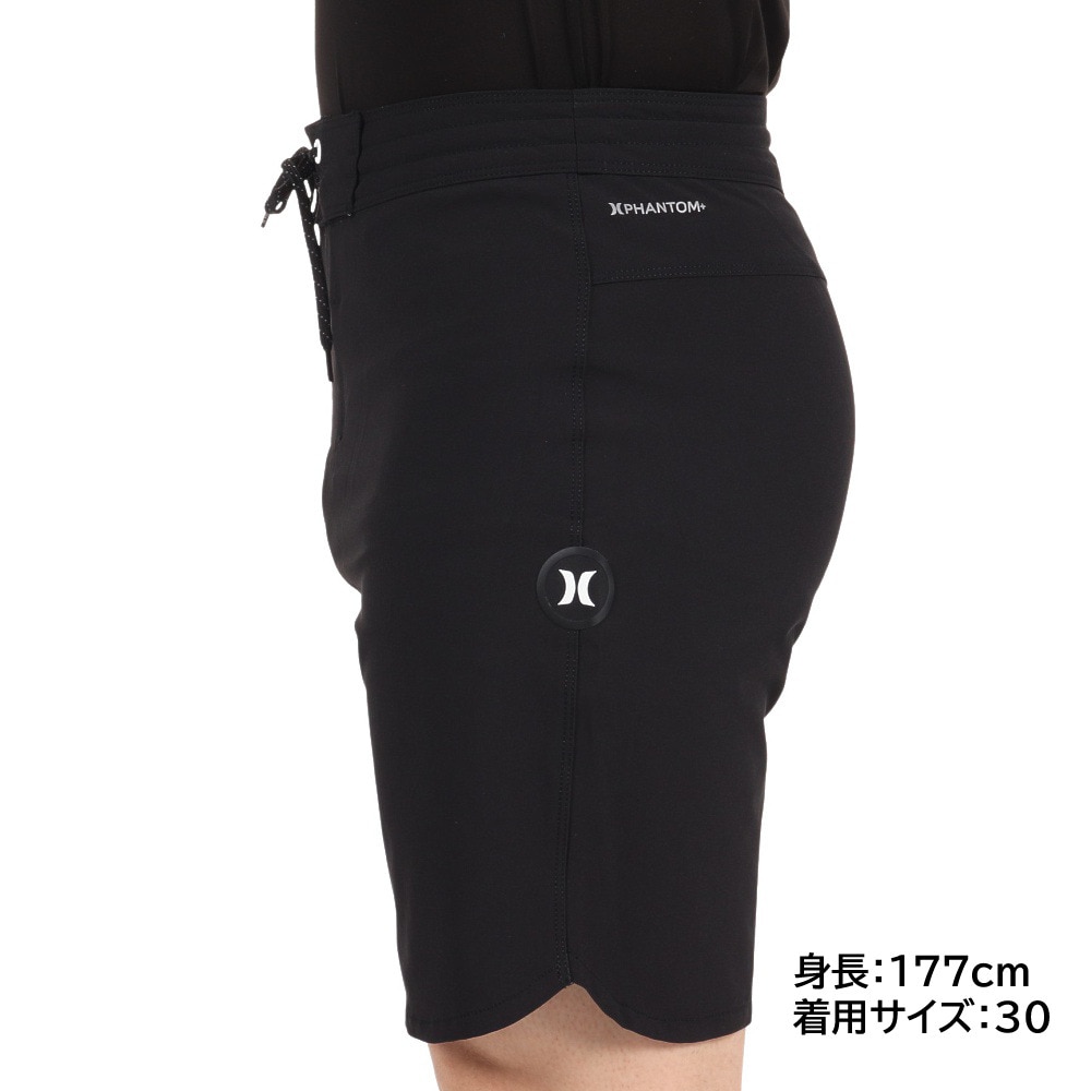 ハーレー（HURLEY）（メンズ）水着 海パン サーフパンツ ボードショーツ PHTM BP2 SOLID 22 DB8791-H010 ブラック×ホワイト