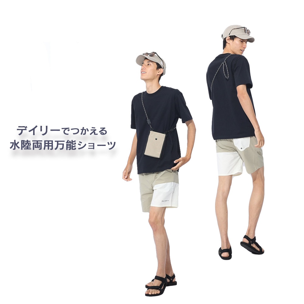 オンヨネ（ONYONE）（メンズ）ハーフパンツ パネルショーツ PANEL SHORTS BIP95601 188100 多機能 水陸両用 UVカット 撥水