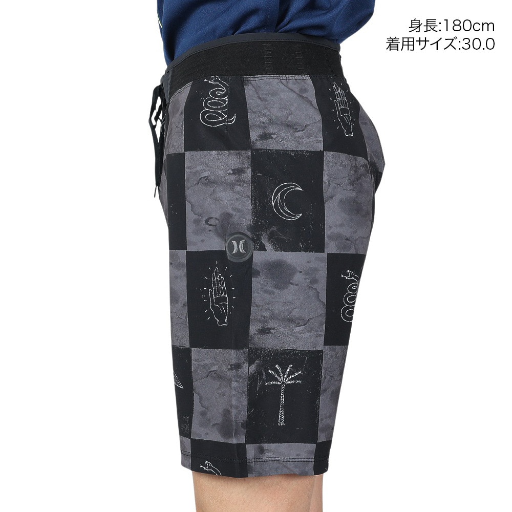 ハーレー（HURLEY）（メンズ）水着 海パン ボードショーツ HRLY P SRFCHK18 AJ9717-010 ブラック