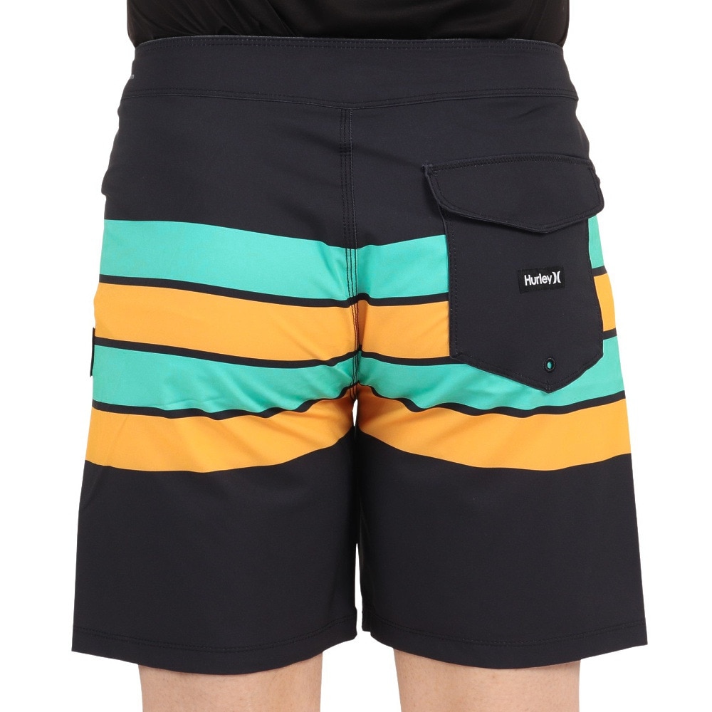 ハーレー（HURLEY）（メンズ）水着 海パン ボードショーツ PHTM EASY 18 22 CQ8596-010 ブラック×グリーン