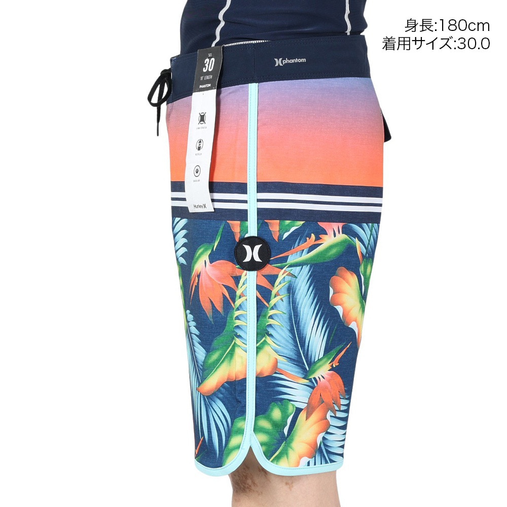 ハーレー（HURLEY）（メンズ）水着 海パン ハーフパンツ ボードショーツ PHTM PARADISE BIRDS 18 22 CU0711-494 ネイビー