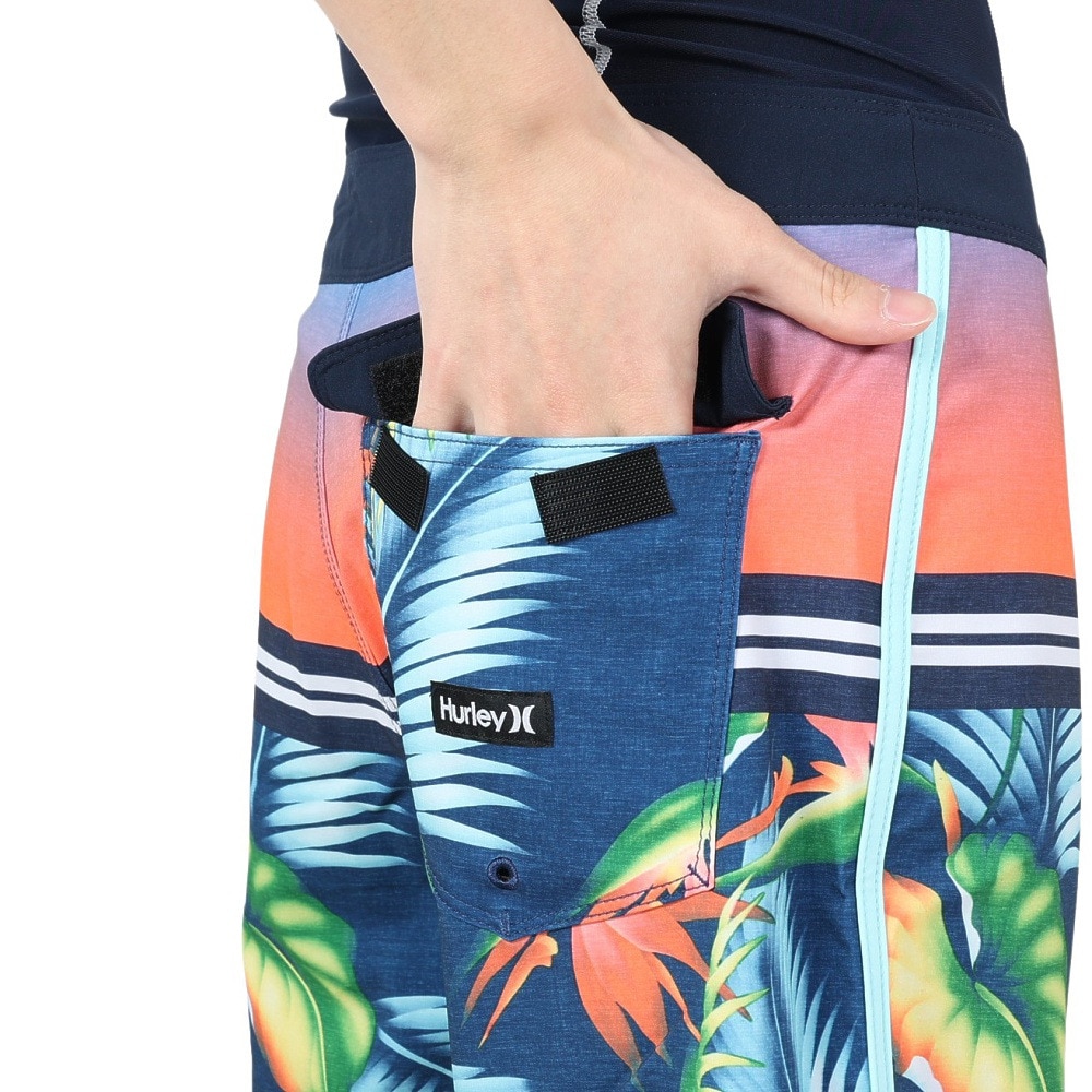 ハーレー（HURLEY）（メンズ）水着 海パン ハーフパンツ ボードショーツ PHTM PARADISE BIRDS 18 22 CU0711-494 ネイビー