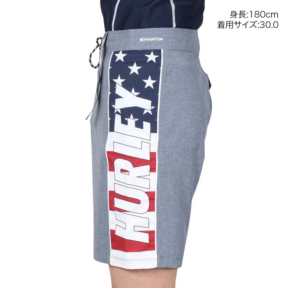 ハーレー（HURLEY）（メンズ）水着 サーフパンツ ボードショーツ PHANTOM FASTLANE AMERICANA 18 DB0344-H451 ダークブルー