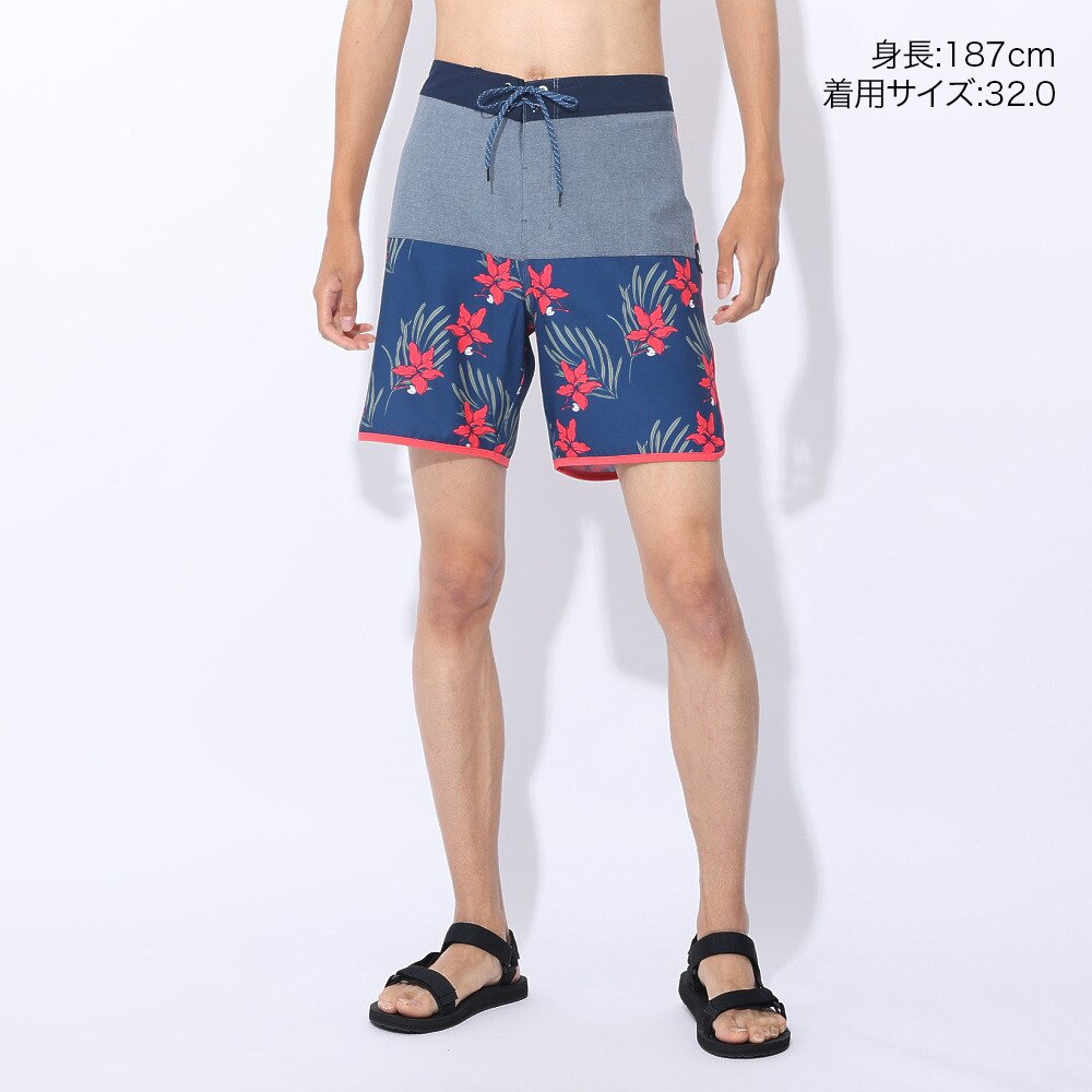ハーレー（HURLEY）（メンズ）水着 海パン サーフパンツ ボードショーツ PHANTOM MALIBU BLOCKED 22 DB8795-H451 ダークブルー