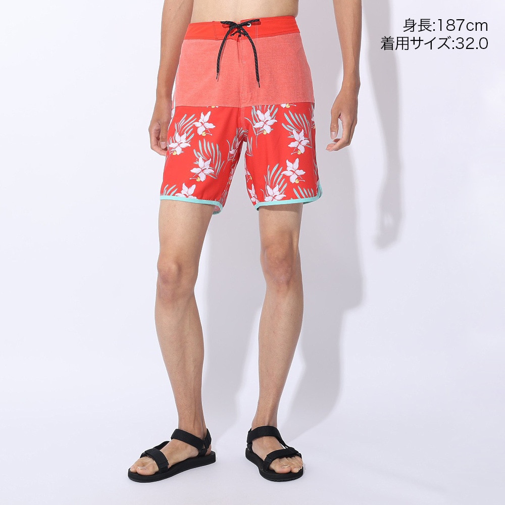 ハーレー（HURLEY）（メンズ）水着 海パン サーフパンツ ボードショーツ PHANTOM MALIBU BLOCKED 22 DB8795-H637 レッド