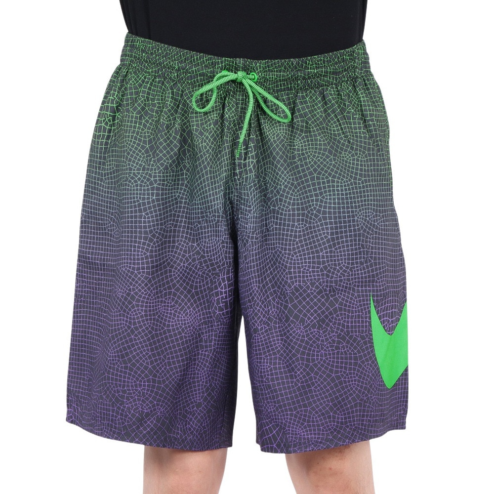 ナイキ（NIKE）（メンズ）水着 ハーフパンツ プリント 9 ボレーショーツ NESSD541-380 グリーン