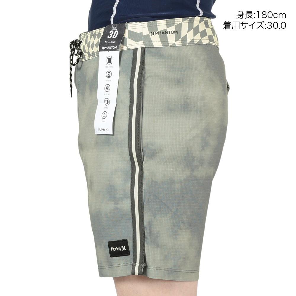 ハーレー（HURLEY）（メンズ）耐久撥水 軽量 速乾 ハーフパンツ ボードショーツ PHTM SESSIONS L16 22 CZ5982-H065 ブラック×ブルー