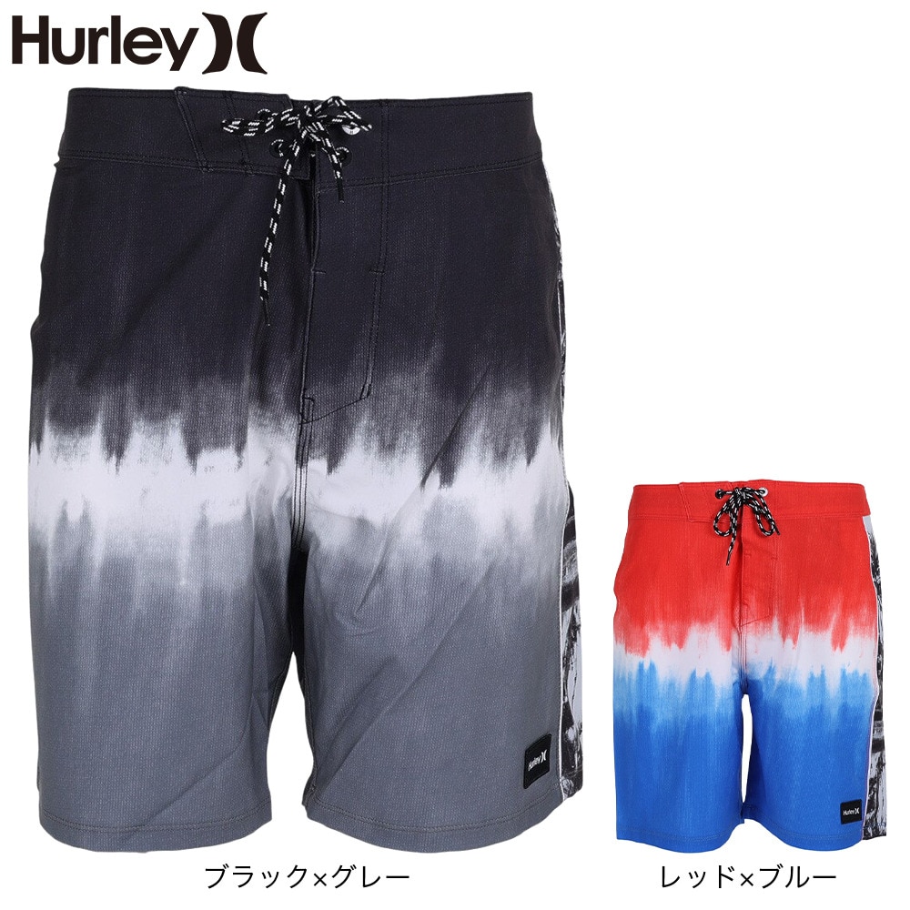 ハーレー（HURLEY）（メンズ）水着 海パン ハーフパンツ ボードショーツ ブラック グレー PHANTOM AC PAVONES 18 22 DB8790-H010