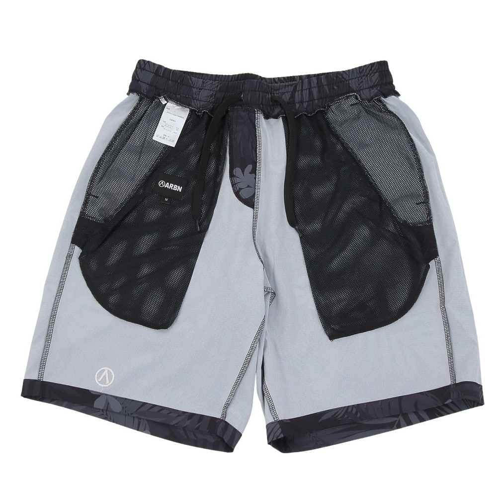 エアボーン（ARBN）（メンズ）水着 海水パンツ ショートスイムパンツ04 水陸両用 AB2023SSM-SWIM004BLK ブラック