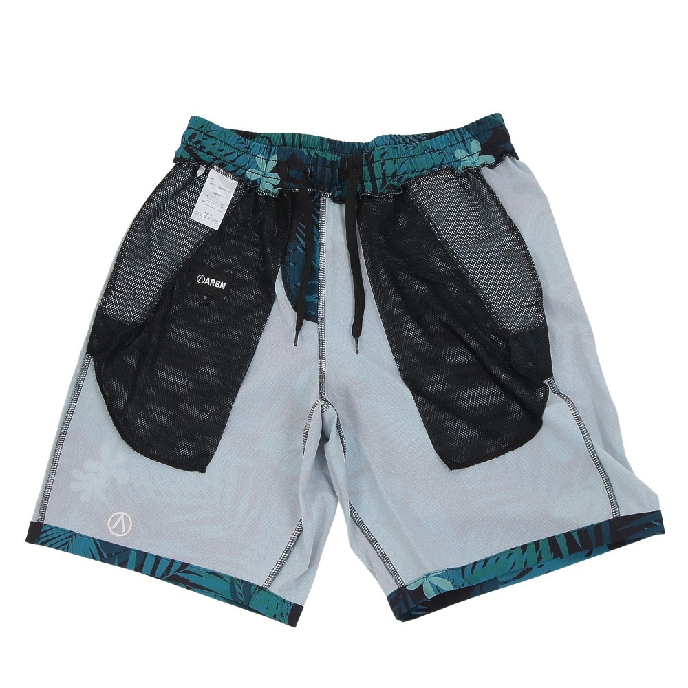 エアボーン（ARBN）（メンズ）水着 海水パンツ ショートスイムパンツ04 水陸両用 AB2023SSM-SWIM004GRN グリーン
