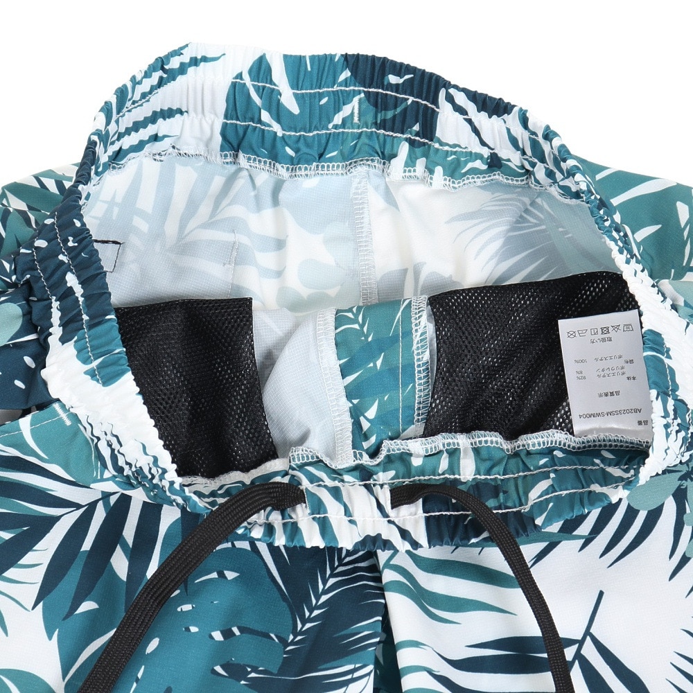 エアボーン（ARBN）（メンズ）水着 海水パンツ ショートスイムパンツ04 水陸両用 AB2023SSM-SWIM004WH/GN ホワイト×グリーン